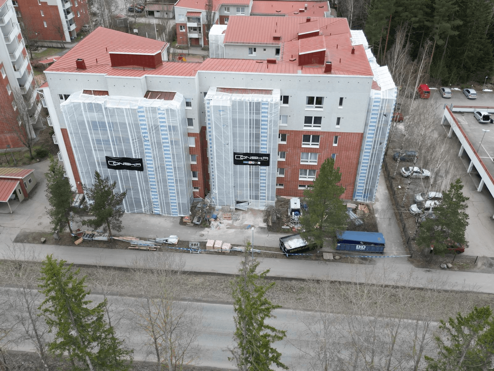 Julkisivuremontti ilmasta